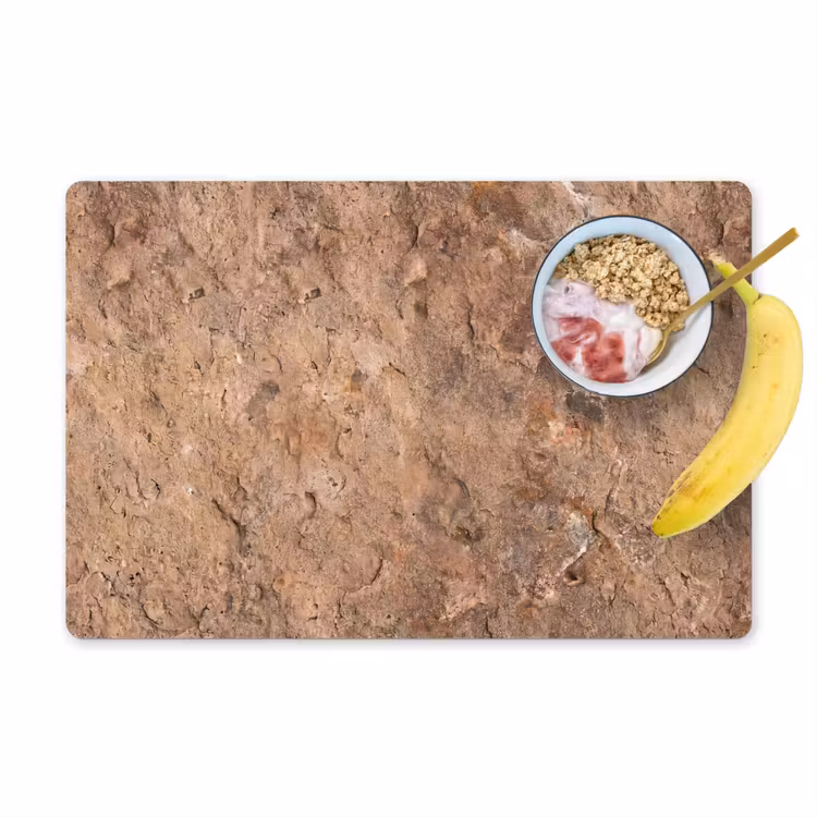 Steen - Natuur - Textuur - Abstract - Bruin Placemat vinyl groot -zzzproduct_Kitchenyeah-website