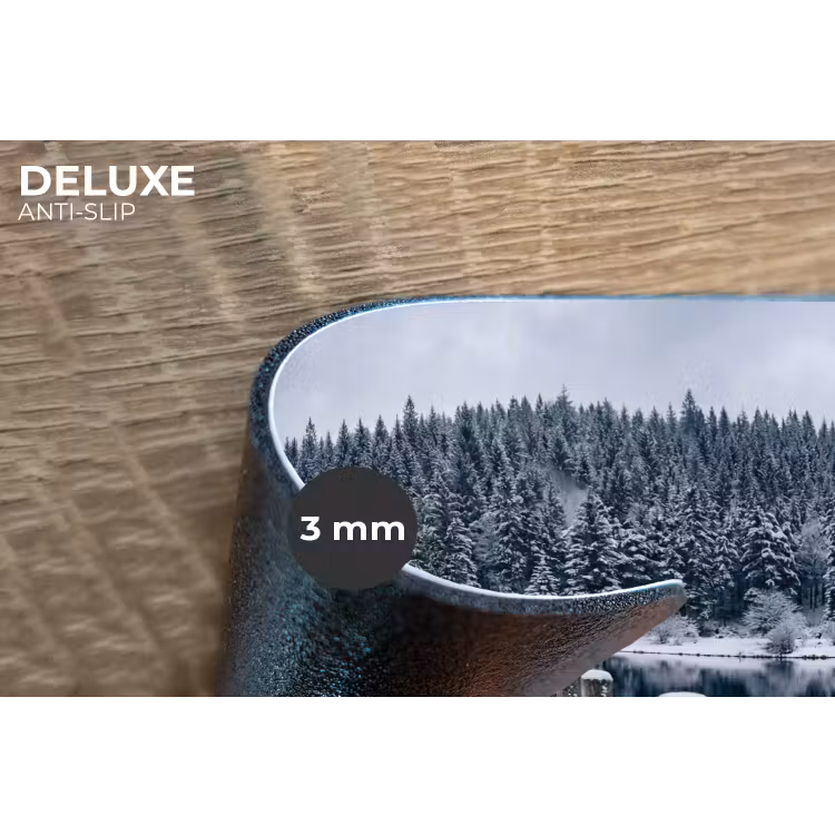 Steiger - Meer - Sneeuw - Bergen - Rustgevend Placemat vinyl groot -closeup