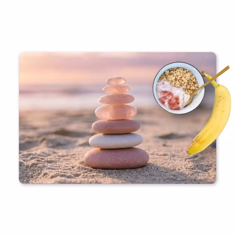 Stenen - Zand - Roze Placemat vinyl groot -zzzproduct_Kitchenyeah-website