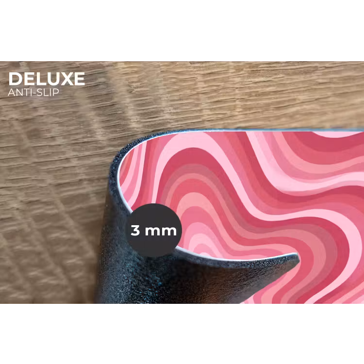 Ster - Golvend - Abstract - Roze Placemat vinyl groot -closeup