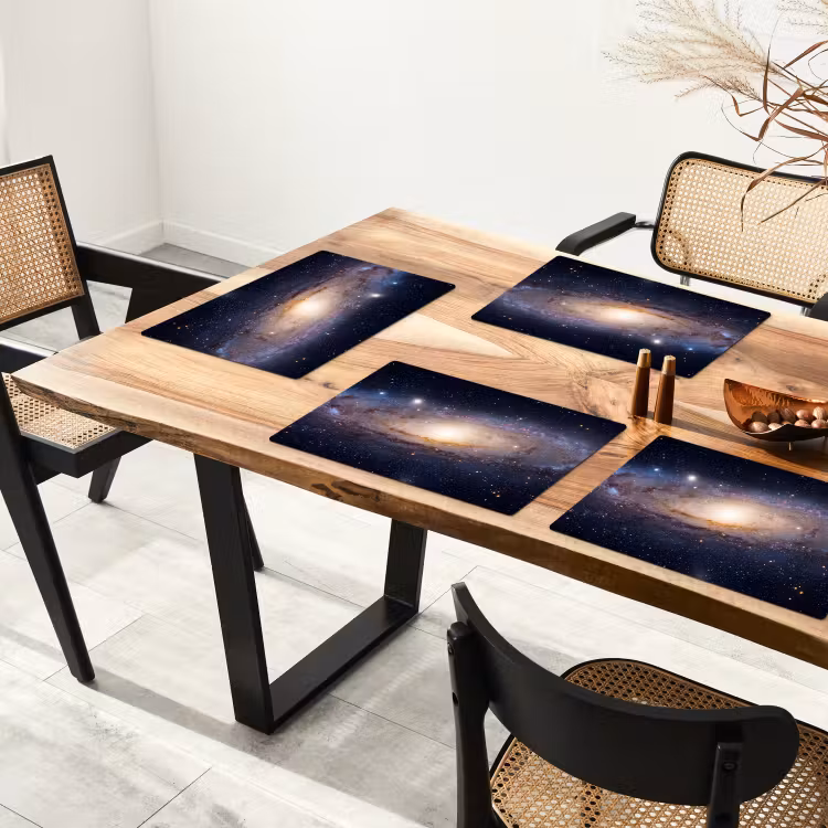 Placemat - 6 stuks - Sterrenstelsel - Ruimte - Kosmos - Sterrenstelsel - Ruimte - Kosmos Placemat vinyl groot
