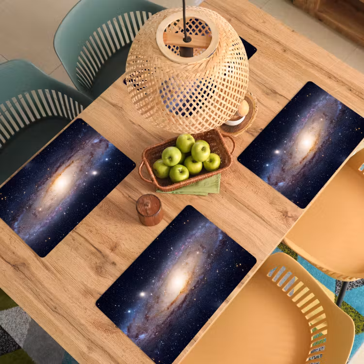 Placemat - 6 stuks - Sterrenstelsel - Ruimte - Kosmos - Sterrenstelsel - Ruimte - Kosmos Placemat vinyl groot