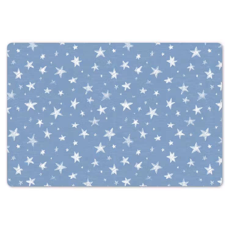 Sterretjes - Patroon - Blauw Placemat vinyl groot 368 -zzsfeer1_Kitchenyeah-website