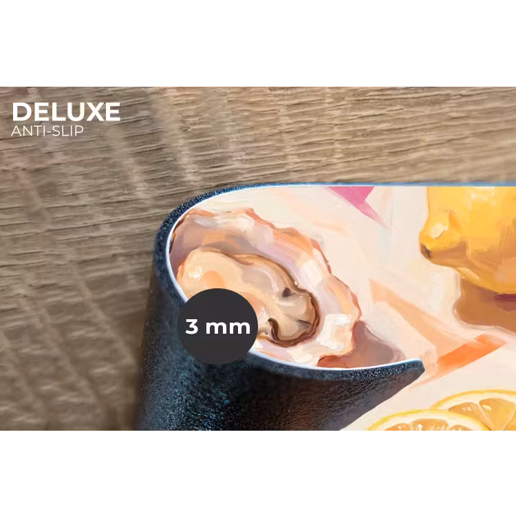 Stilleven - Citroenen - Oesters - Abstract - Oranje Placemat vinyl groot -closeup