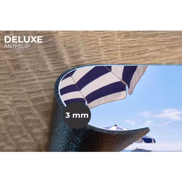 Strand - Ligstoel - Parasol - Zomer - Blauw Placemat vinyl groot -closeup