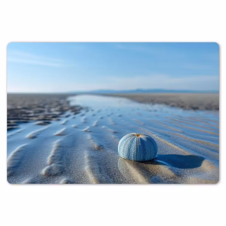 Strand - Schild - Water - Blauw Placemat vinyl groot -zzsfeer1_Kitchenyeah-website
