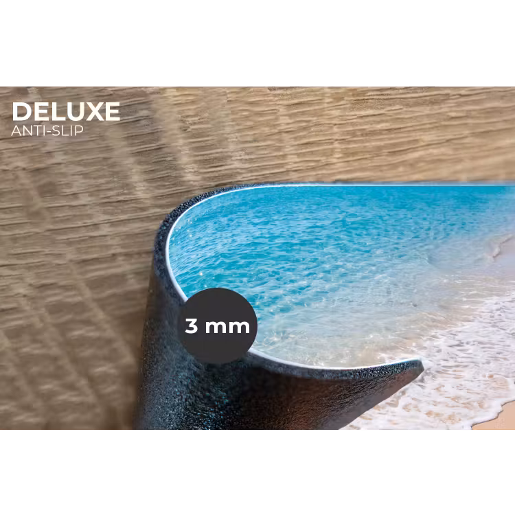 Strand - Water - Natuur - Blauw - Beige Placemat vinyl groot -closeup