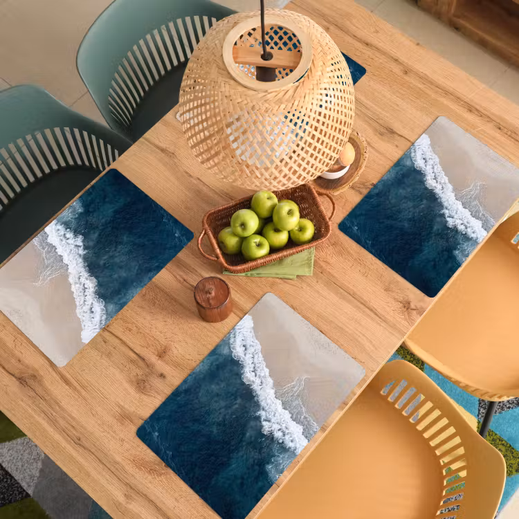 Strand - Zee - Golven Placemat vinyl groot -zzsfeer5_Kitchenyeah-website