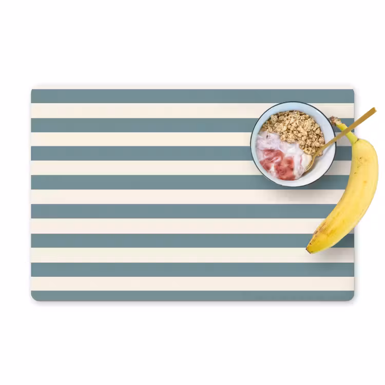 Strepen - Modern - Blauw Placemat vinyl groot 368 -zzzproduct_Kitchenyeah-website