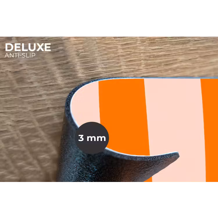Strepen - Modern - Oranje Placemat vinyl groot 368 -closeup