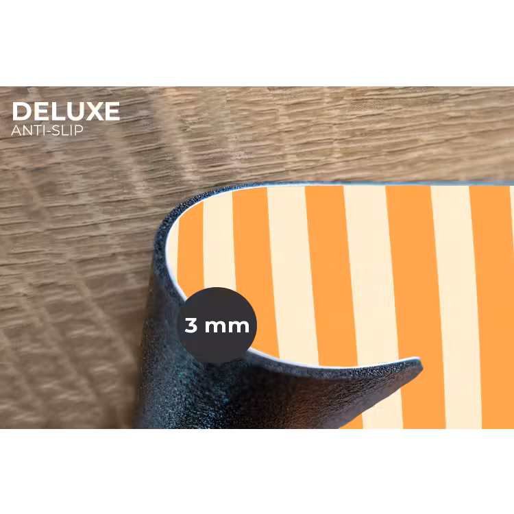 Strepen - Patroon - Oranje Placemat vinyl groot 368 -closeup