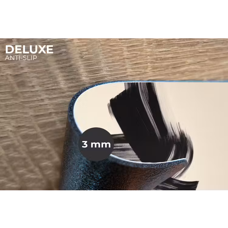 Strepen - Zwart - Abstract Placemat vinyl groot -closeup