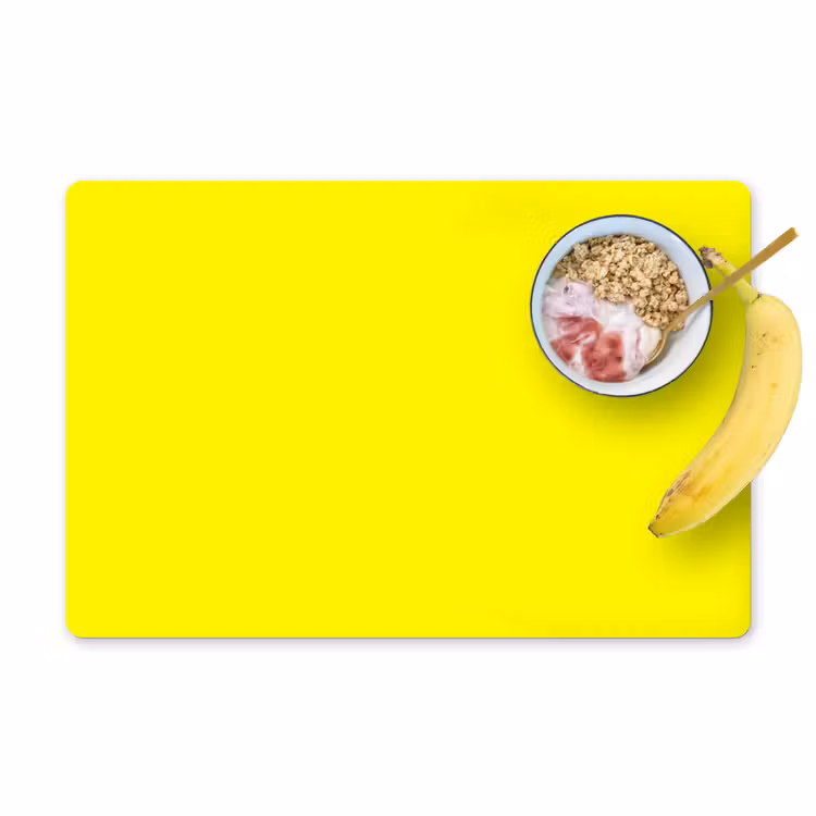 Sunshine - Glow - Geel Placemat vinyl groot 368 -zzzproduct_Kitchenyeah-website