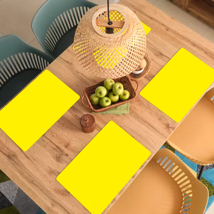 Sunshine - Glow - Geel Placemat vinyl groot 368 -zzsfeer5_Kitchenyeah-website