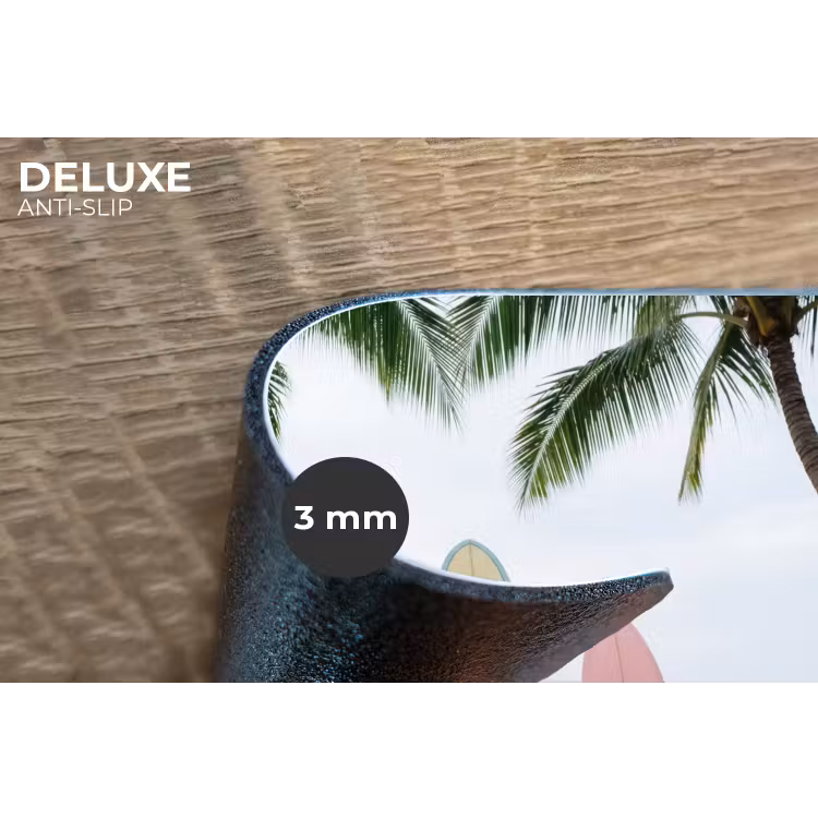 Surfboard - Palmbomen - Kleurrijk Placemat vinyl groot -closeup