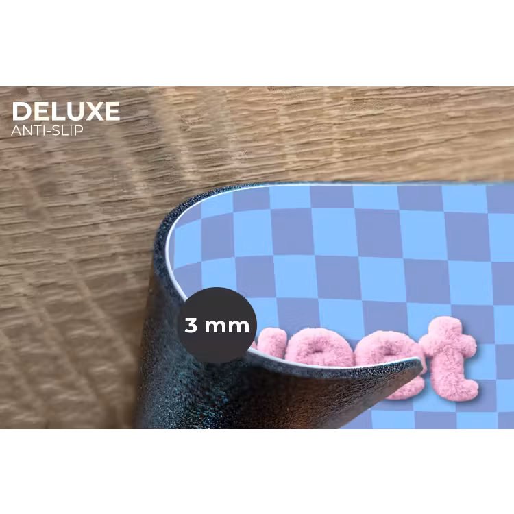 Sweet dreams - Vierkanten - Roze - Blauw Placemat vinyl groot -closeup