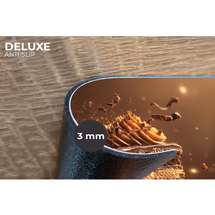 Taart - Chocolade - Eten - Brownie Placemat vinyl groot -closeup