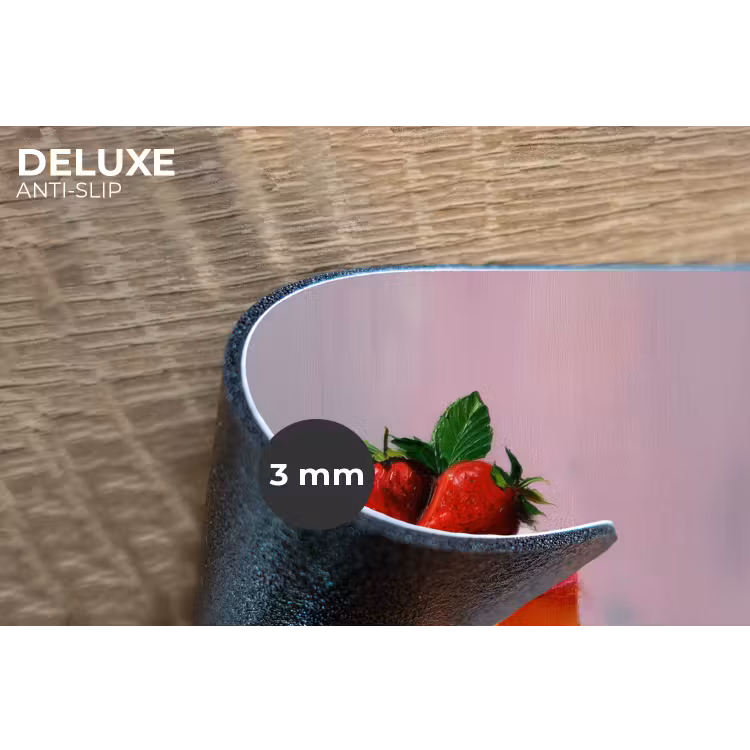 Taartje - Aardbeien - Glazuur - Kleurrijk Placemat vinyl groot -closeup