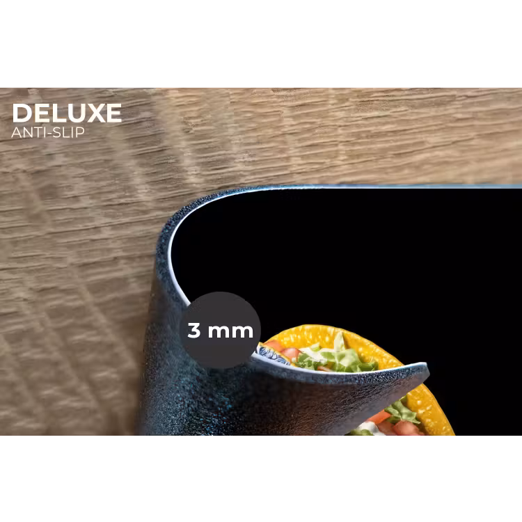 Taco - Vlees - Salade - Delftsblauw - Motief Placemat vinyl groot -closeup
