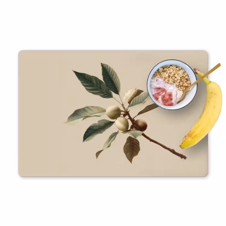 Tak - Groene Bladeren - Vruchten Placemat vinyl groot -zzzproduct_Kitchenyeah-website
