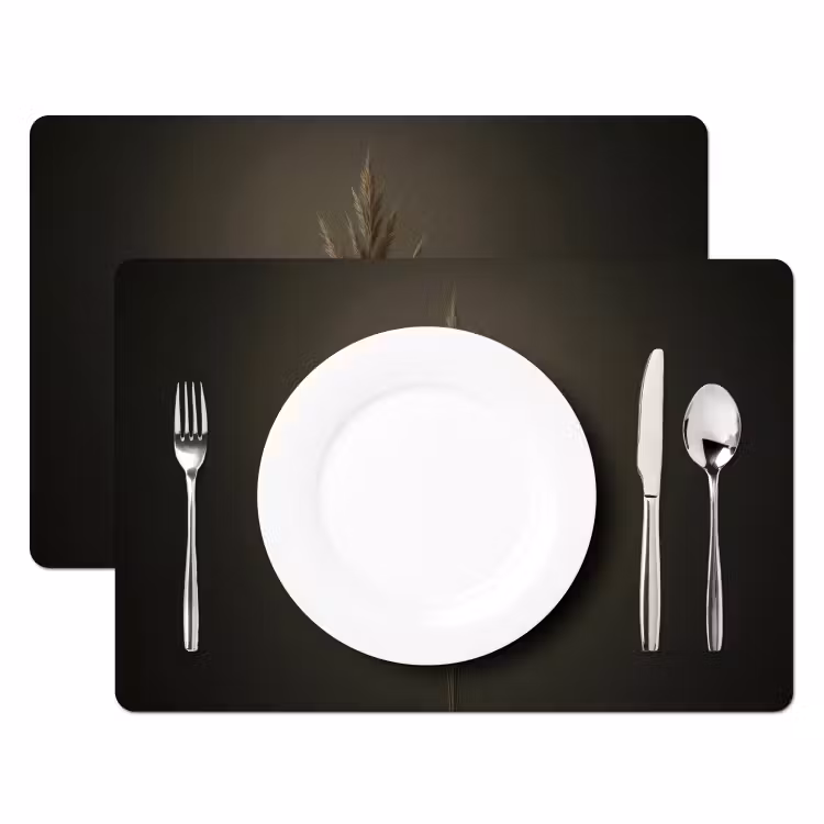 Tak - Pluimgras - Donkerbruin Placemat vinyl groot -zzsfeer2_Kitchenyeah-website