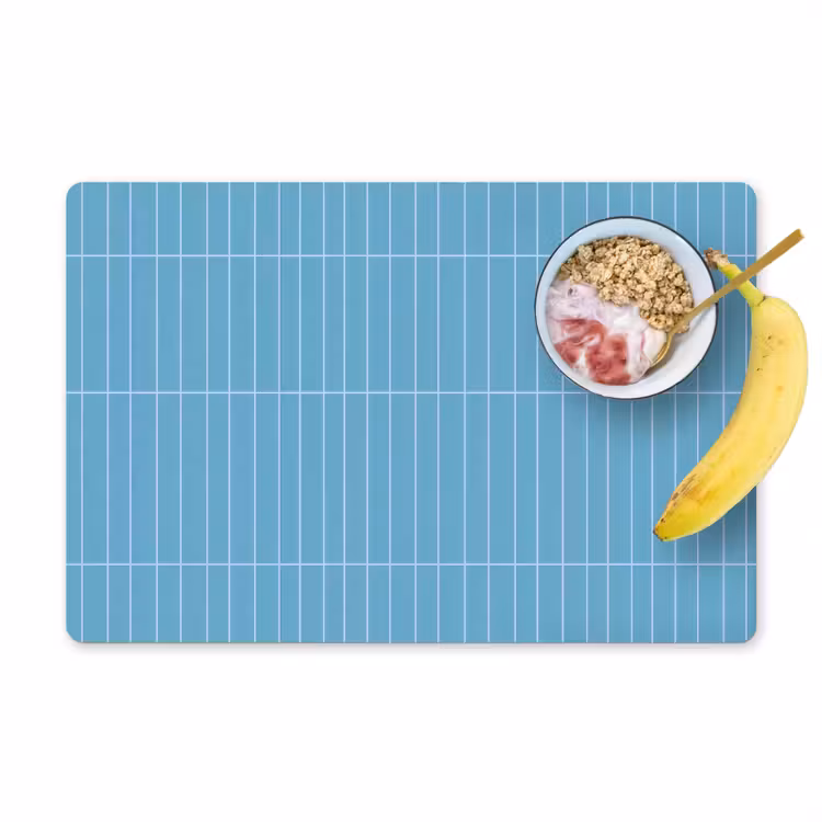 Tegel - Langwerpig - Patroon - Blauw Placemat vinyl groot 368 -zzzproduct_Kitchenyeah-website