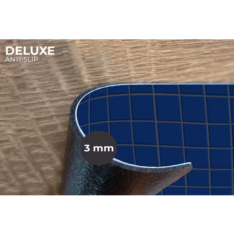 Tegel - Patroon - Blauw Placemat vinyl groot 368 -closeup