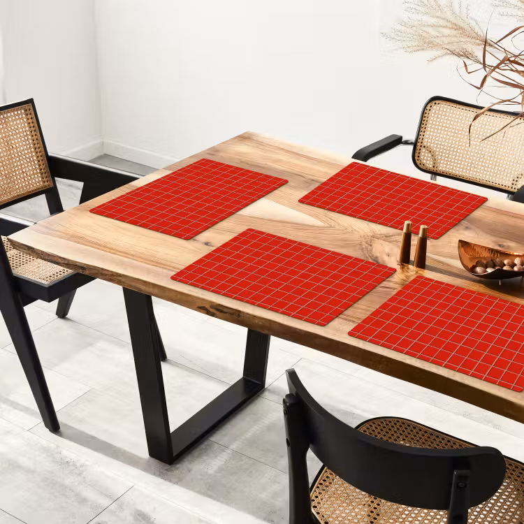 Tegel - Patroon - Kersen - Rood Placemat vinyl groot 368 -zzsfeer4_Kitchenyeah-website