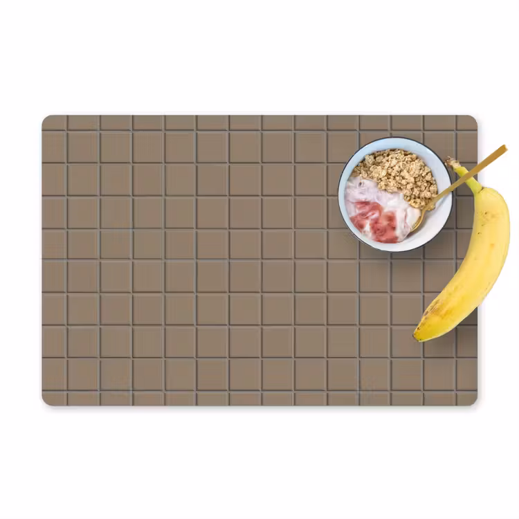 Tegel - Patroon - Taupe Placemat vinyl groot 368 -zzzproduct_Kitchenyeah-website