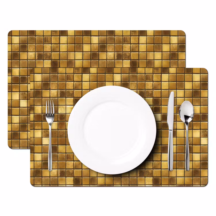 Tegels - Mozaïek - Luxe - Warm Goud Placemat vinyl groot 368 -zzsfeer2_Kitchenyeah-website