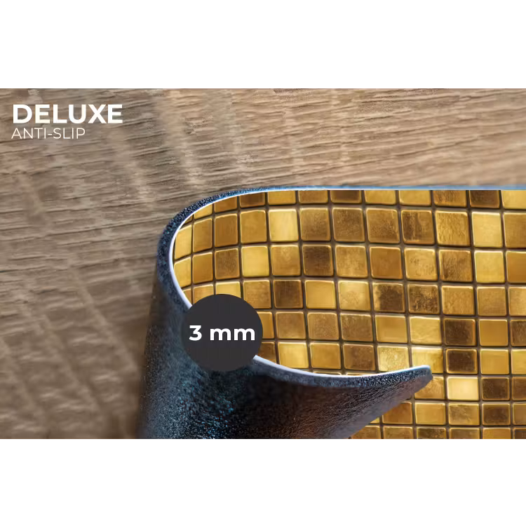 Tegels - Mozaïek - Luxe - Warm Goud Placemat vinyl groot 368 -closeup