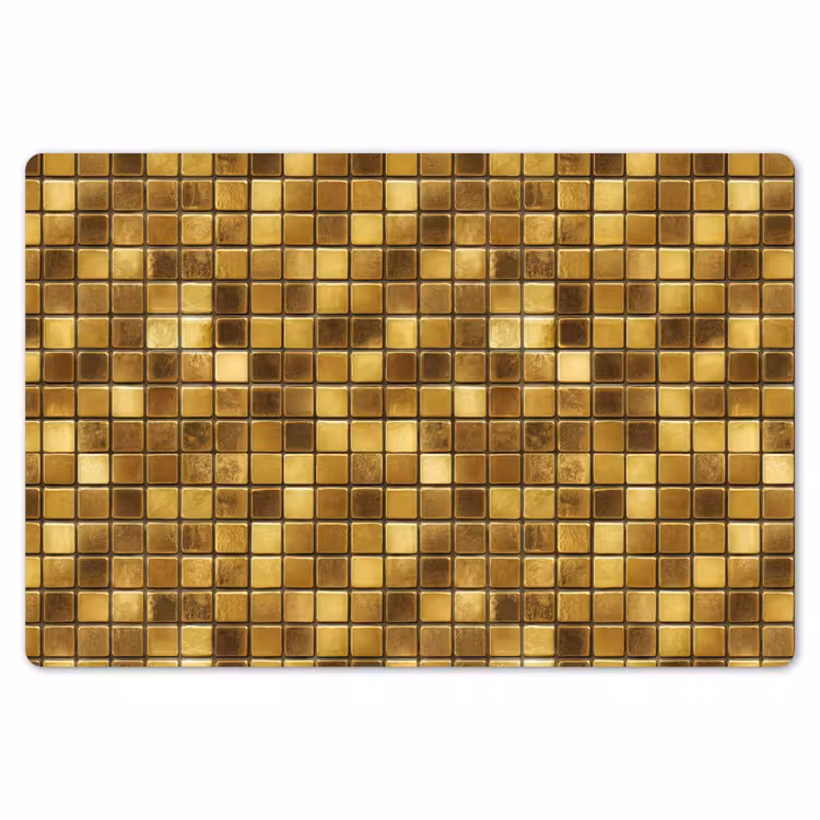 Tegels - Mozaïek - Luxe - Warm Goud Placemat vinyl groot 368 -zzsfeer1_Kitchenyeah-website