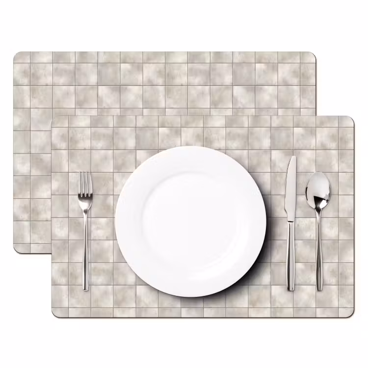 Tegels - Natuurlijk - Grijs Placemat vinyl groot 368 -zzsfeer2_Kitchenyeah-website