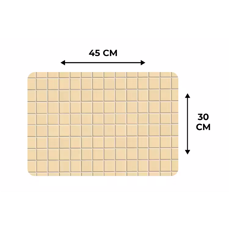 Tegels - Patroon - Crème Placemat vinyl groot 368 -specs