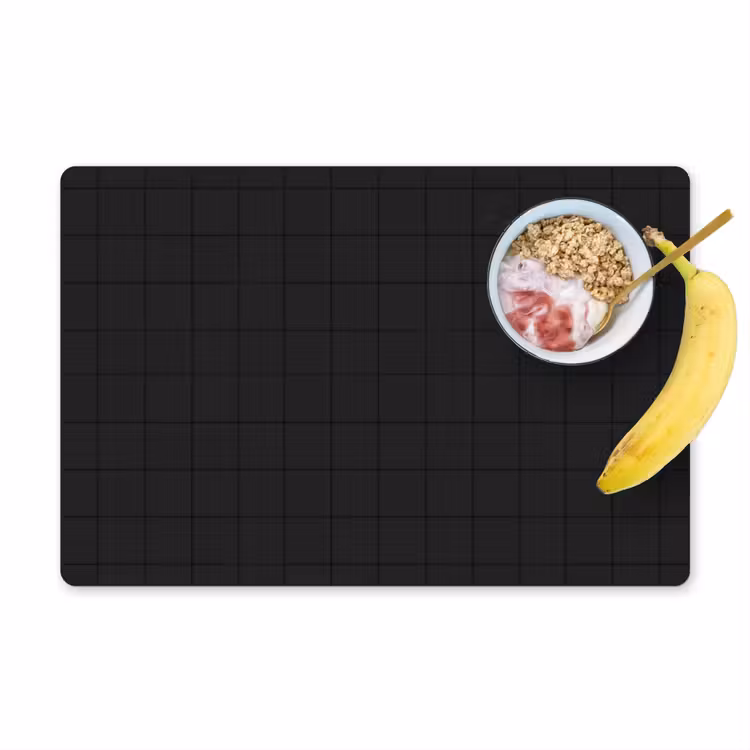 Tegels - Patroon - Mat - Zwart Placemat vinyl groot 368 -zzzproduct_Kitchenyeah-website