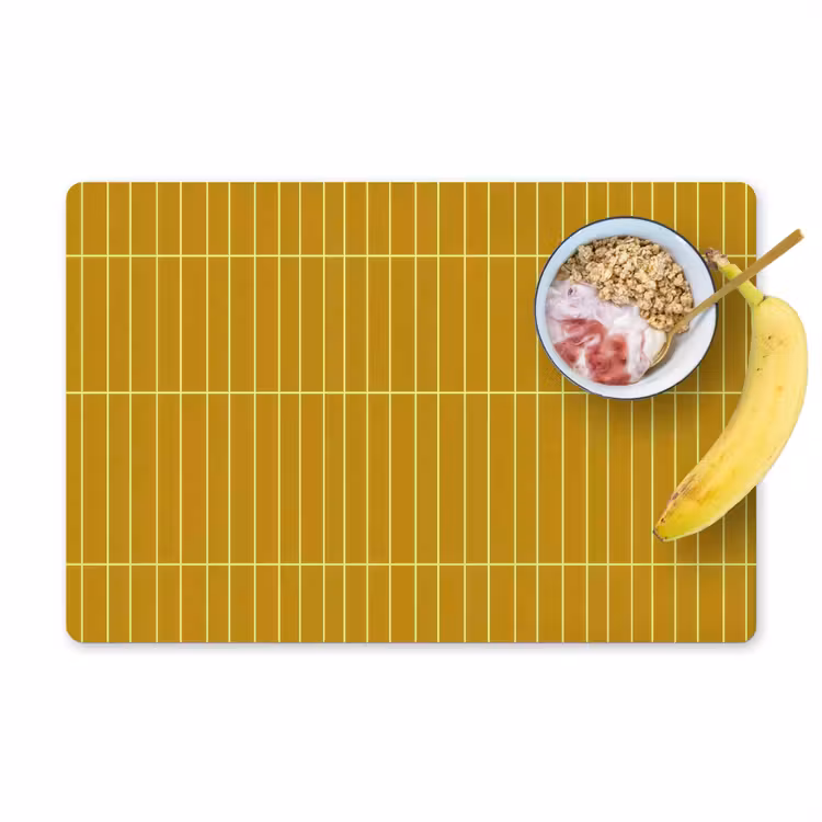 Tegels - Verticaal - Mosterdgeel Placemat vinyl groot 368 -zzzproduct_Kitchenyeah-website