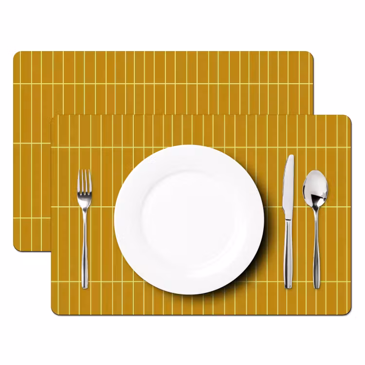 Tegels - Verticaal - Mosterdgeel Placemat vinyl groot 368 -zzsfeer2_Kitchenyeah-website