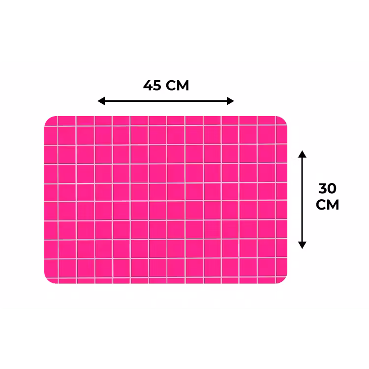 Tegels - Vierkant - Fuchsia Placemat vinyl groot 368 -specs