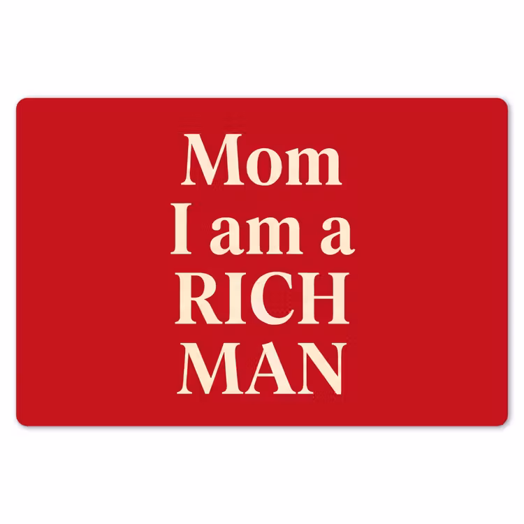 Tekst - Rijkdom - Motivatie - Rood - Modern Placemat vinyl groot -zzsfeer1_Kitchenyeah-website