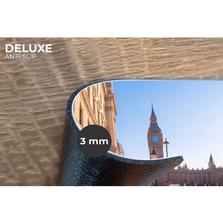 Telefooncel - Rood - Londen - Stad - Architectuur Placemat vinyl groot -closeup