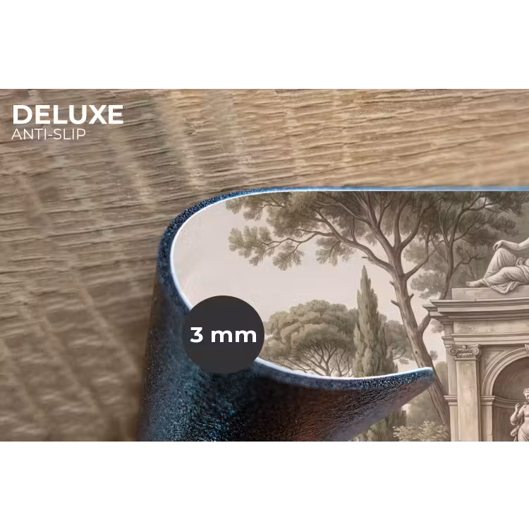 Terras - Stad - Uitzicht - Rivier Placemat vinyl groot -closeup