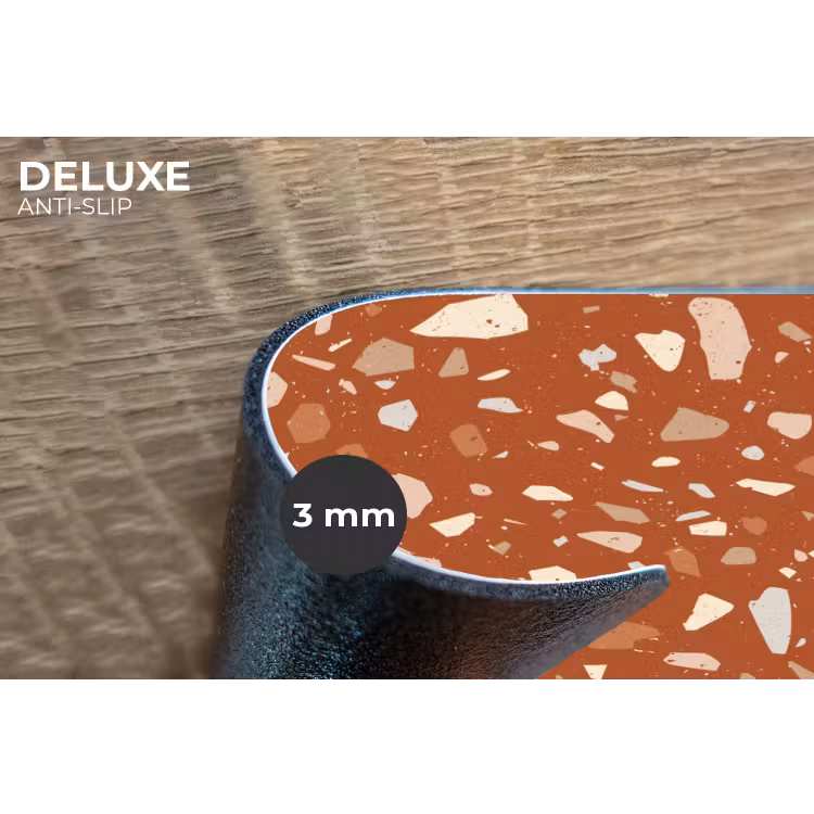 Terrazzo - Patroon - Klei Placemat vinyl groot 368 -closeup