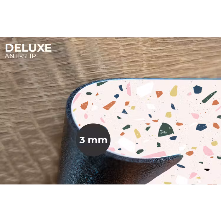 Terrazzo - Patroon - Kleurrijk Placemat vinyl groot 368 -closeup