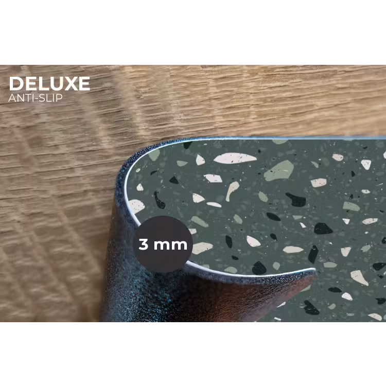 Terrazzo - Patroon - Kleurrijk - Groen Placemat vinyl groot 368 -closeup
