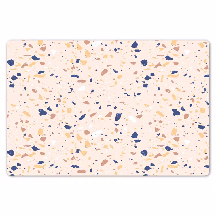 Terrazzo -  Patroon - Kleurrijk - Indigo Placemat vinyl groot 368 -zzsfeer1_Kitchenyeah-website
