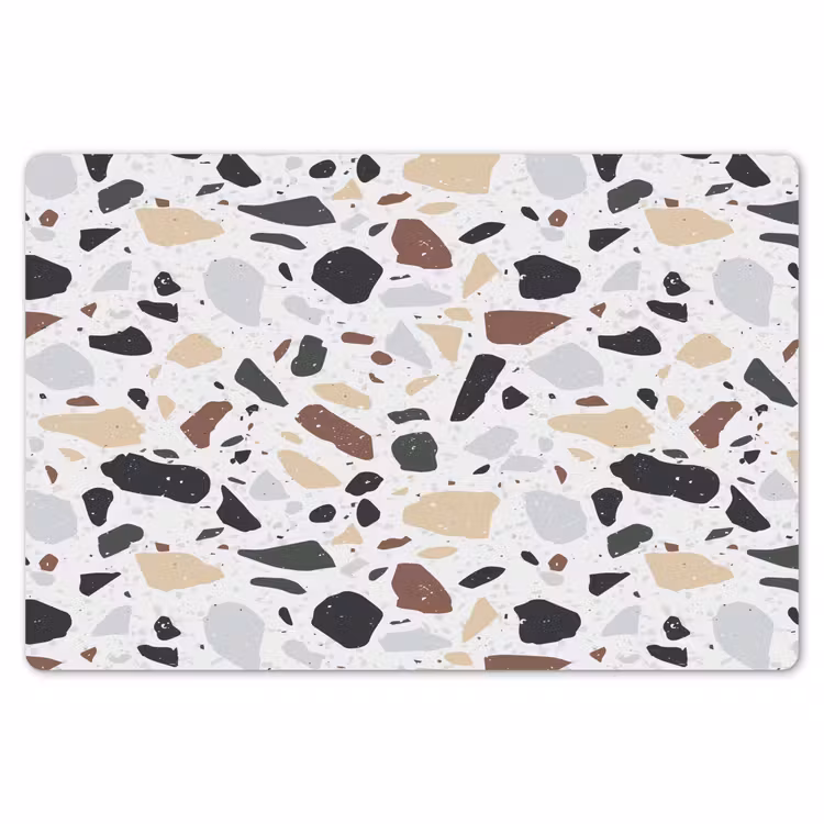 Terrazzo - Patroon - Kleurrijk - Klei Placemat vinyl groot 368 -zzsfeer1_Kitchenyeah-website
