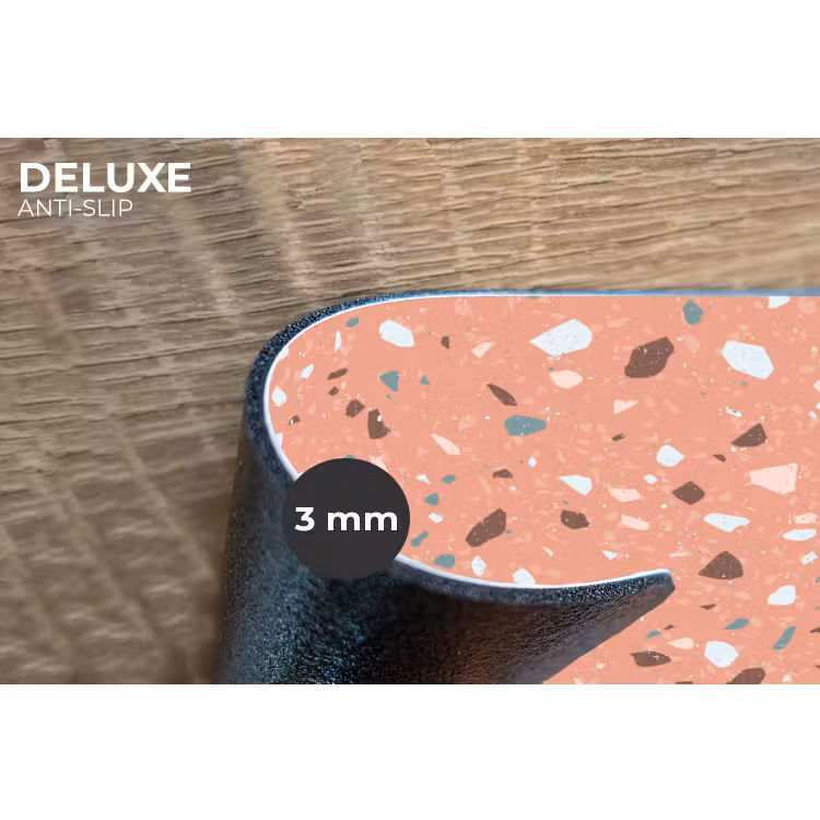 Terrazzo - Patroon - Kleurrijk - Roze - Blauw Placemat vinyl groot 368 -closeup