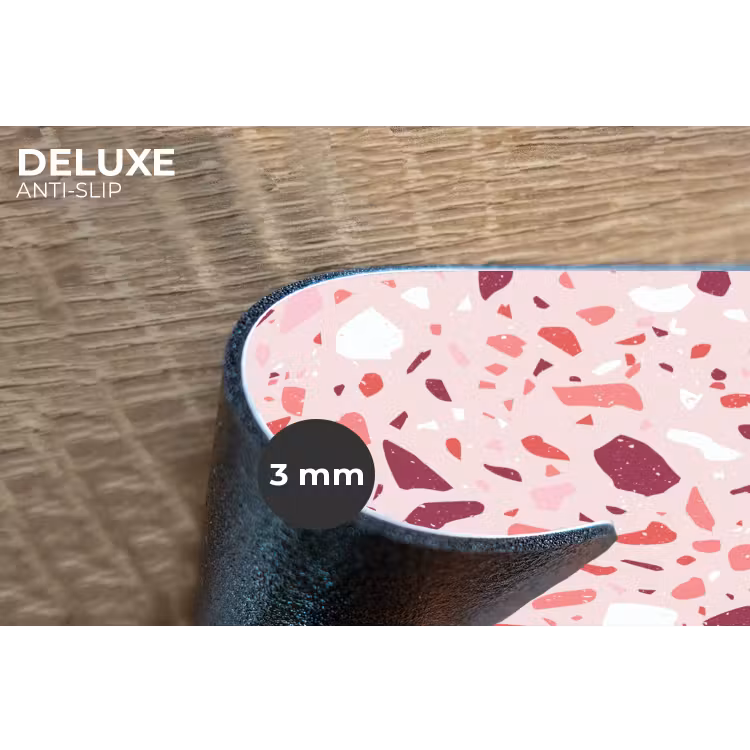 Terrazzo - Patroon - Roze Placemat vinyl groot 368 -closeup