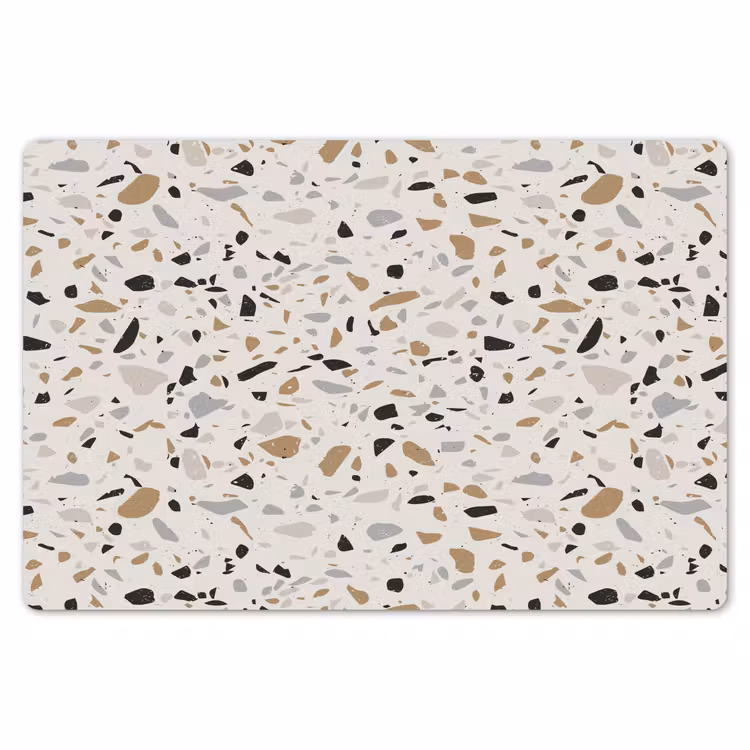 Terrazzo -  Patroon - Staal Placemat vinyl groot 368 -zzsfeer1_Kitchenyeah-website