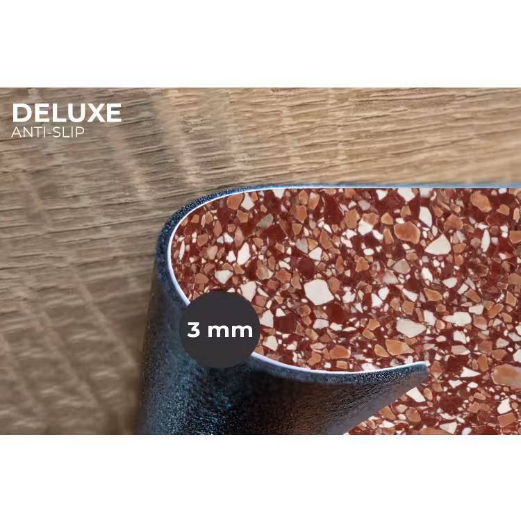 Terrazzo - Patroon - Steentextuur - Roodbruin Placemat vinyl groot 368 -closeup